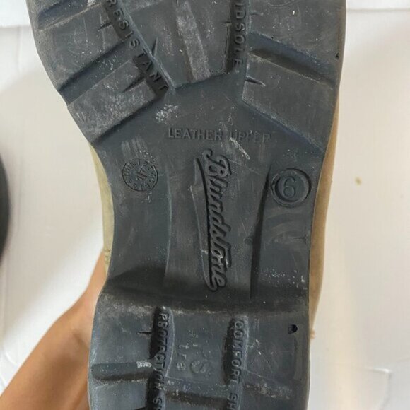 Blundstone Brown Leather Unisex Chelsea Boots Size Women’s ~8 / Men’s ~7 - Picture 6 of 9